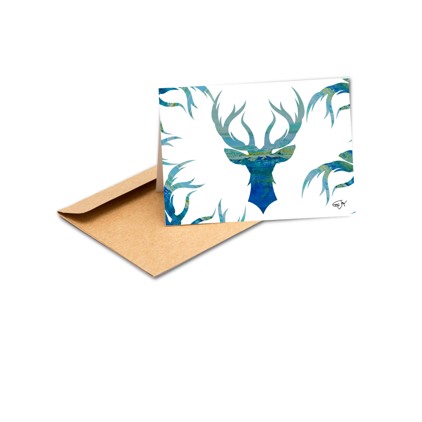 Paso Robles Deer A7 5X7 greeting card