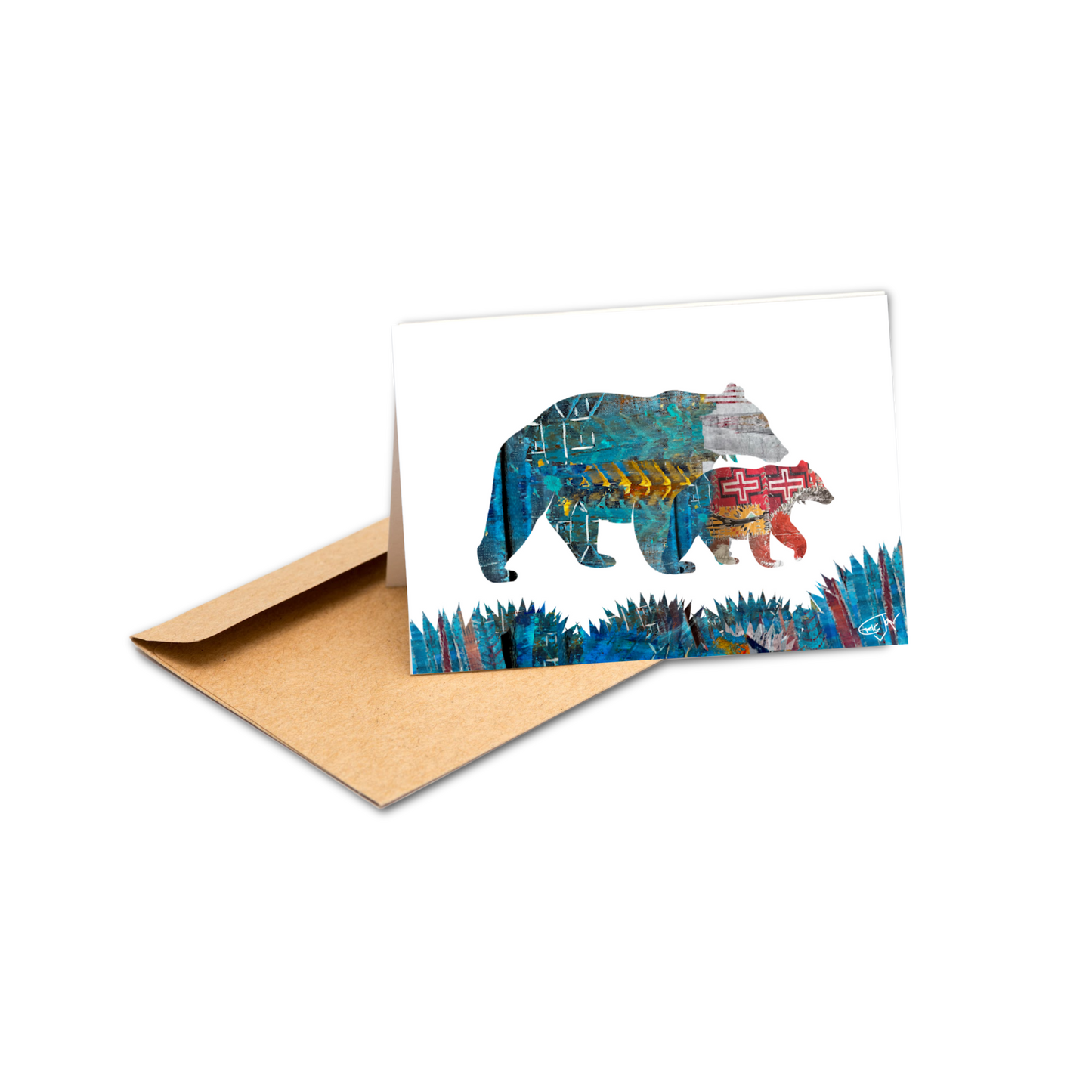 Los Osos Bears 2 A7 5X7 greeting card