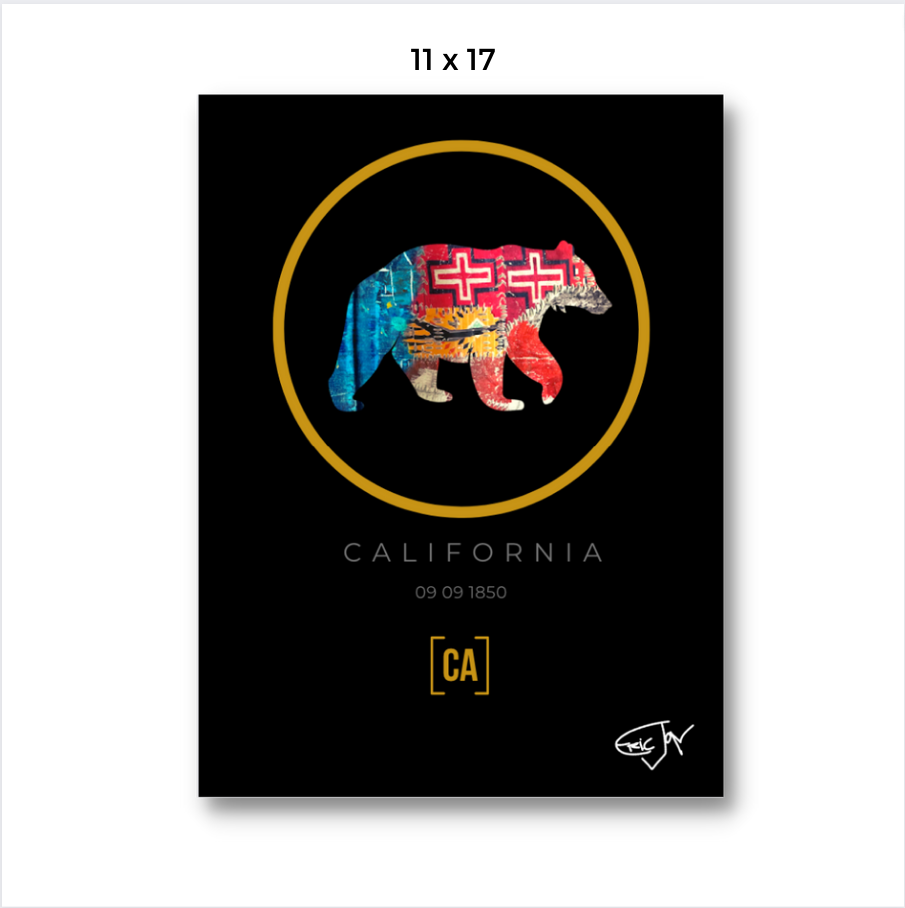 The Cali Bear Artist Print 11x17